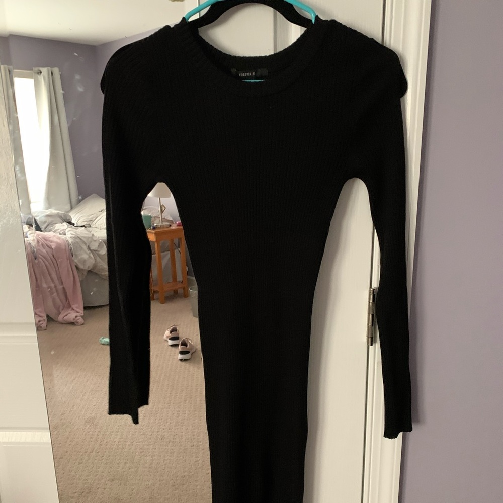 Black sweater dress-NEW!